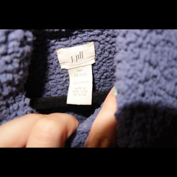 Purple Mock Neck Sweater - Picture 5 of 5